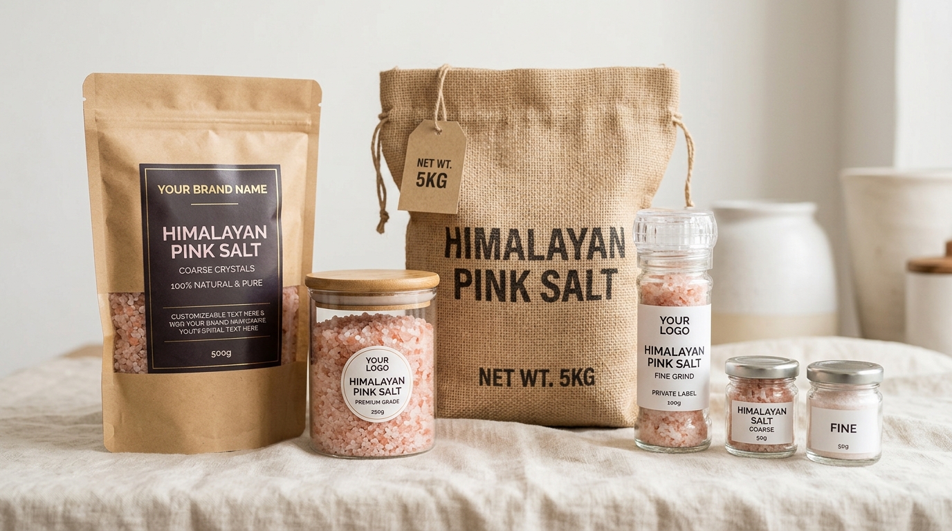 Private Label Himalayan Salt Packaging