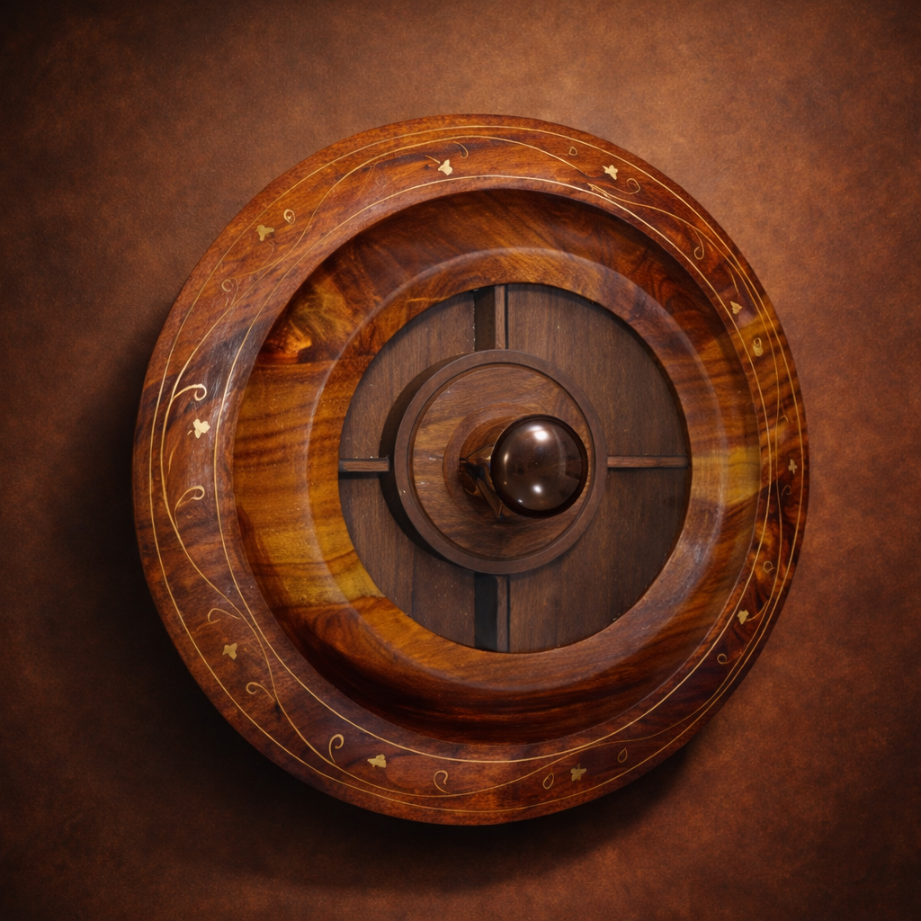 Wooden dry fruit box with carving work