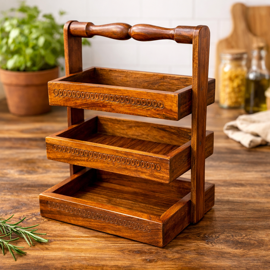 Handmade Wooden spoon rack